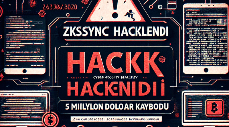 zkSync (ZK) Hacklendi, 5 Milyon Dolar Kayboldu