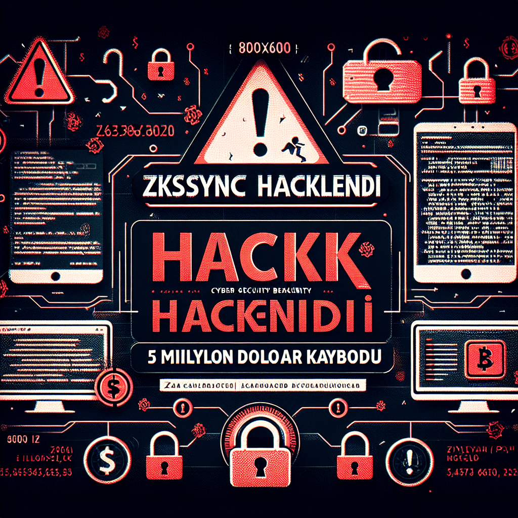 zkSync (ZK) Hacklendi, 5 Milyon Dolar Kayboldu