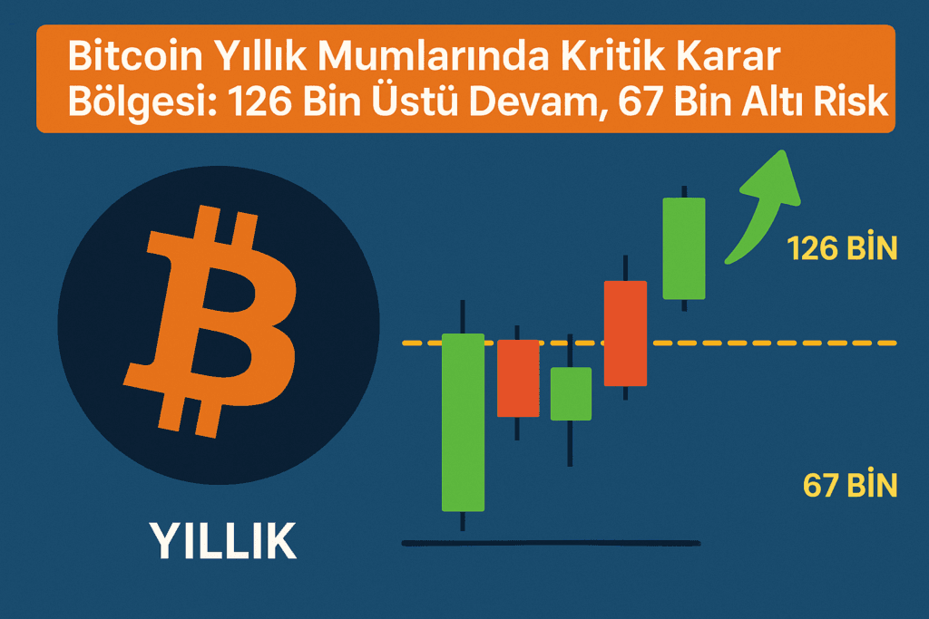 Bitcoin Yıllık Mumlarında Kritik Karar Bölgesi: 126 Bin Üstü Devam, 67 Bin Altı Risk