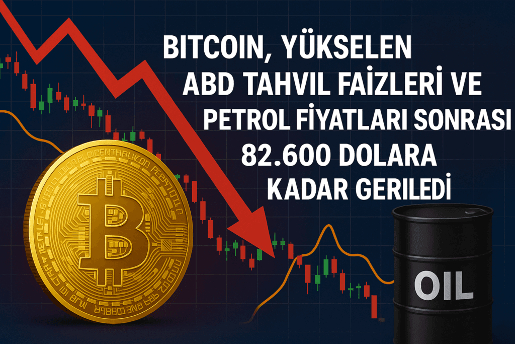 Bitcoin, Yükselen ABD Tahvil Faizleri ve Petrol Fiyatları Sonrası 82.600 Dolara Kadar Geriledi